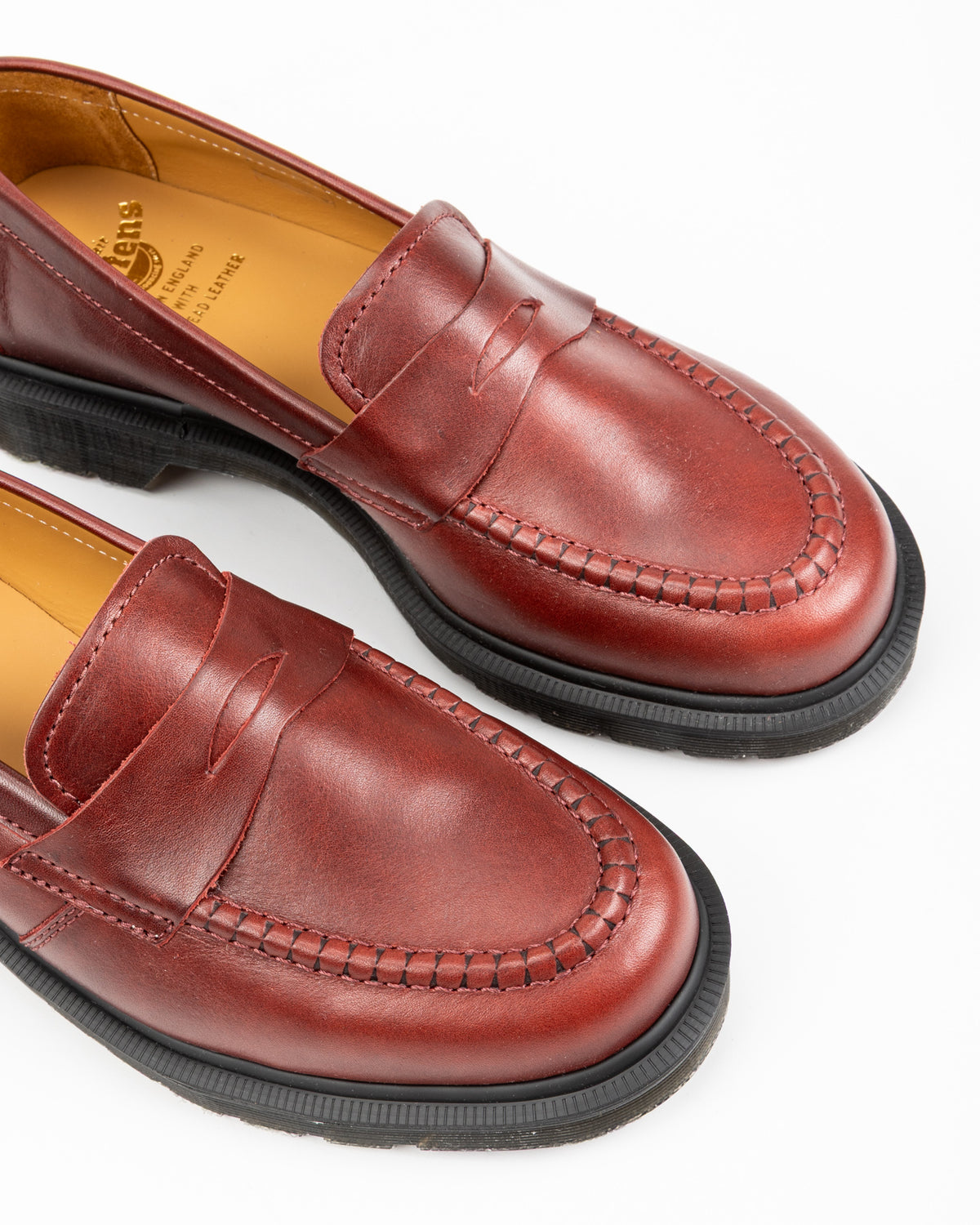 Dr. Martens Delapre Penny Loafer - Burgundy - Standard & Strange