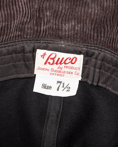The Real McCoy's Buco Cotton Canvas Windproof Riding Cap - Black - Standard & Strange