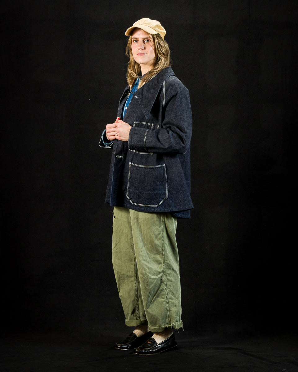 Kapital 12oz Denim Large Pointed Collar BELL Coverall - IDG - Standard & Strange