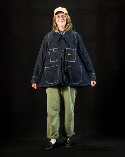Kapital 12oz Denim Large Pointed Collar BELL Coverall - IDG - Standard & Strange