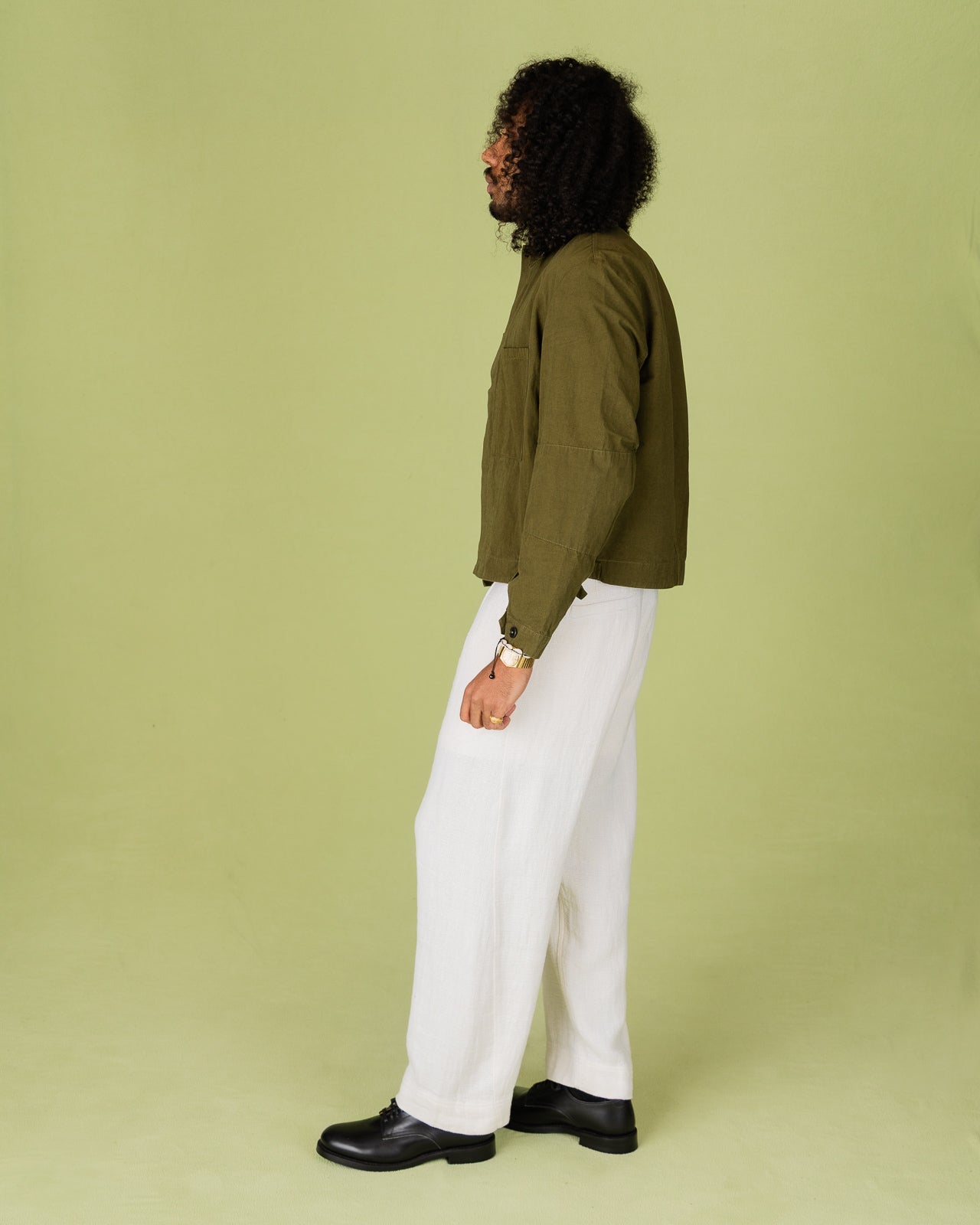 1st PAT-RN Camden Jacket - Olive Slub - Standard & Strange