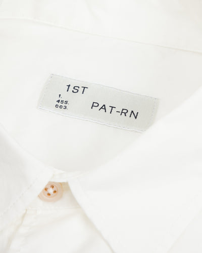 1st PAT-RN Tipo 4 Tailored Shirt - Natural White Sateen - Standard & Strange