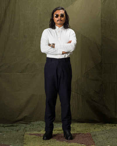 1st PAT-RN Tipo 4 Tailored Shirt - Natural White Sateen - Standard & Strange