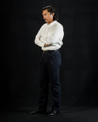 1st PAT-RN Boston Shirt - White Pelleovo - Standard & Strange