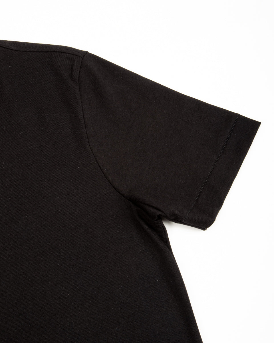 Merz b. Schwanen 2M15C Cropped Vintage Machine Jersey T-Shirt - Deep Black - Standard & Strange