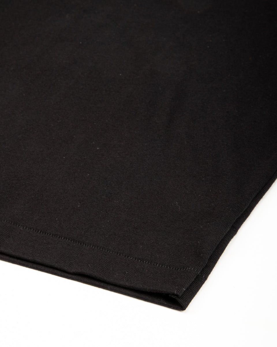 Merz b. Schwanen 2M15C Cropped Vintage Machine Jersey T-Shirt - Deep Black - Standard & Strange