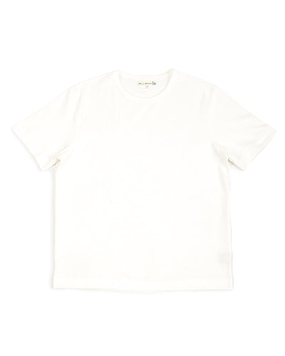 Merz b. Schwanen 2M15C Cropped Vintage Machine Jersey T-Shirt - White - Standard & Strange