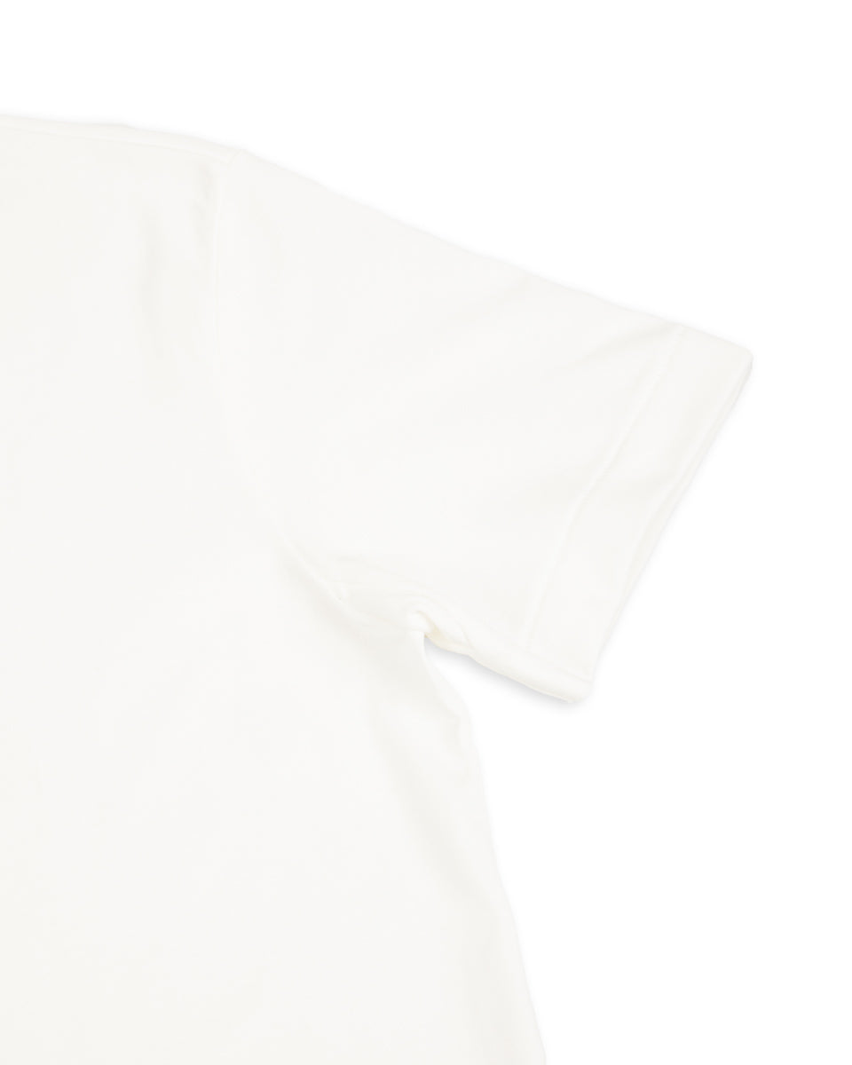Merz b. Schwanen 2M15C Cropped Vintage Machine Jersey T-Shirt - White - Standard & Strange