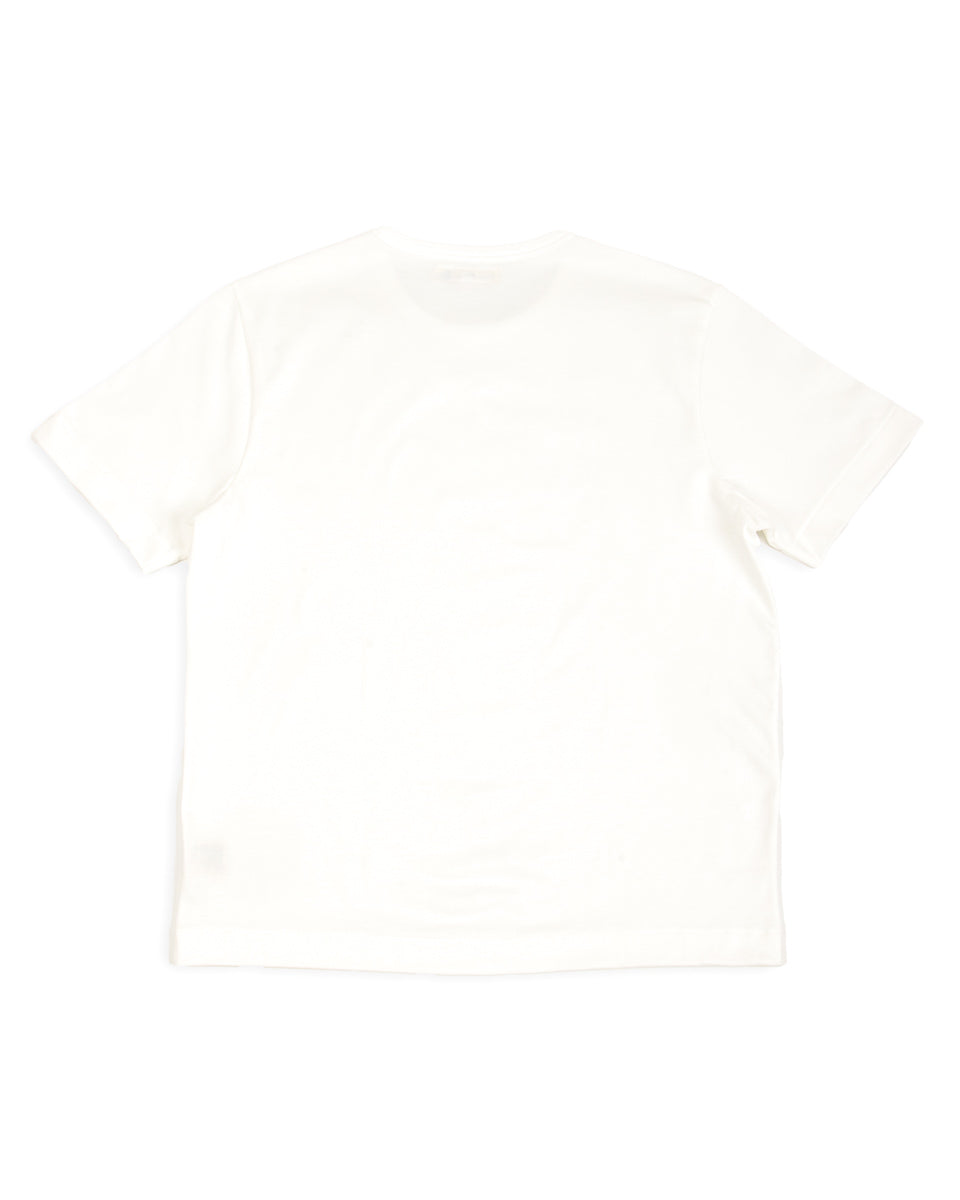 Merz b. Schwanen 2M15C Cropped Vintage Machine Jersey T-Shirt - White - Standard & Strange