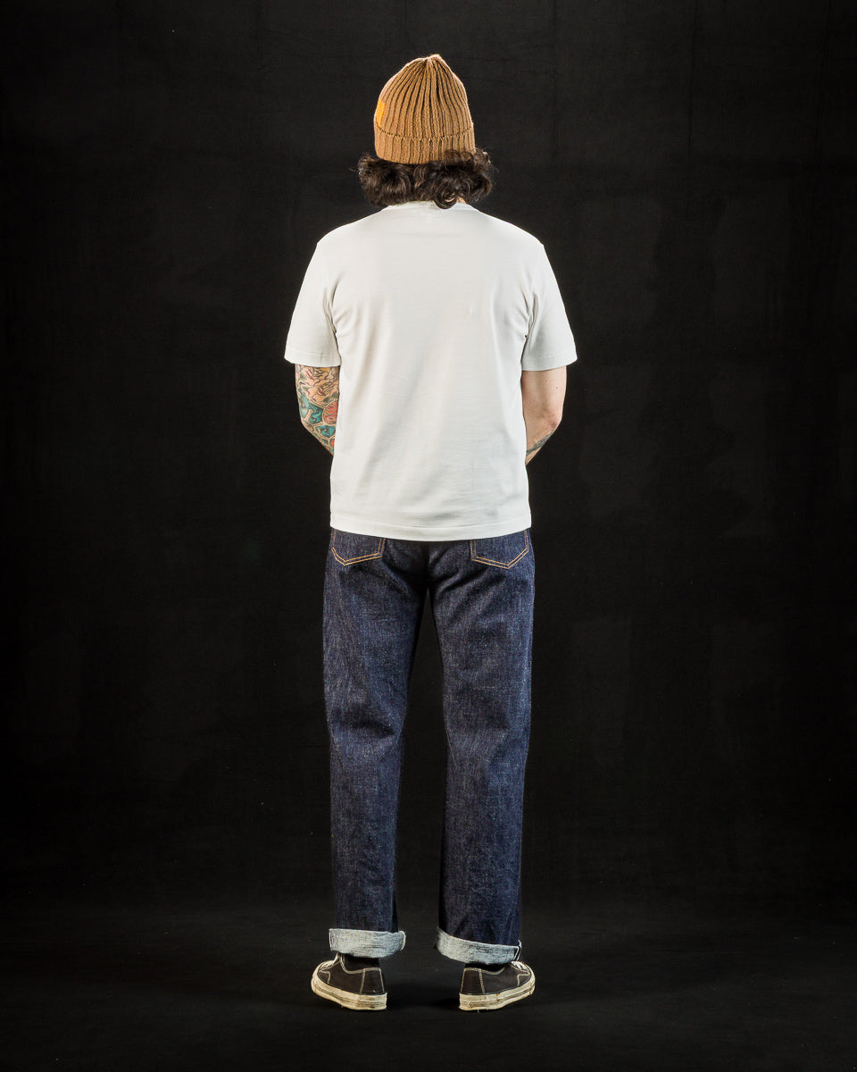 Merz b. Schwanen 2M15C Cropped Vintage Machine Jersey T-Shirt - White - Standard & Strange