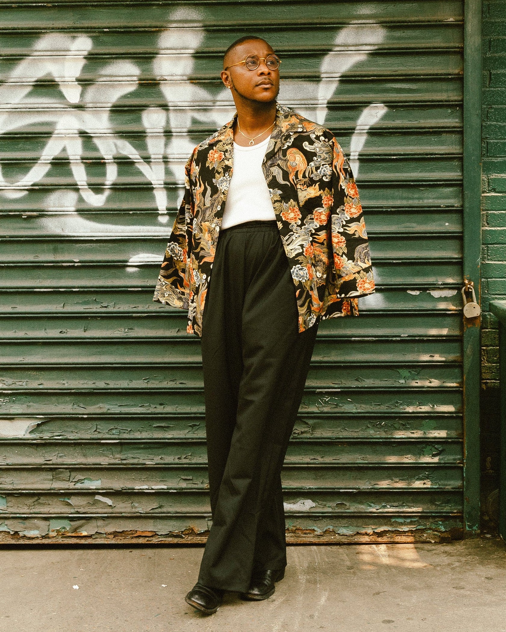 Black Sign Kyle Laurence Wide Pants - Midnight Black - Standard & Strange