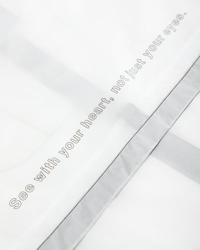 And Wander Sheer Loose Fitting Rain Jacket - White - Standard & Strange