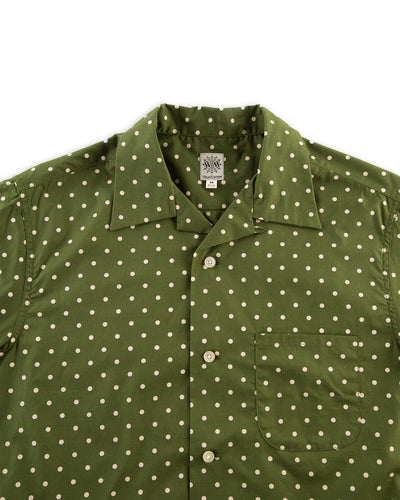 Attractions Dot Cotton Shirt - Green - Standard & Strange