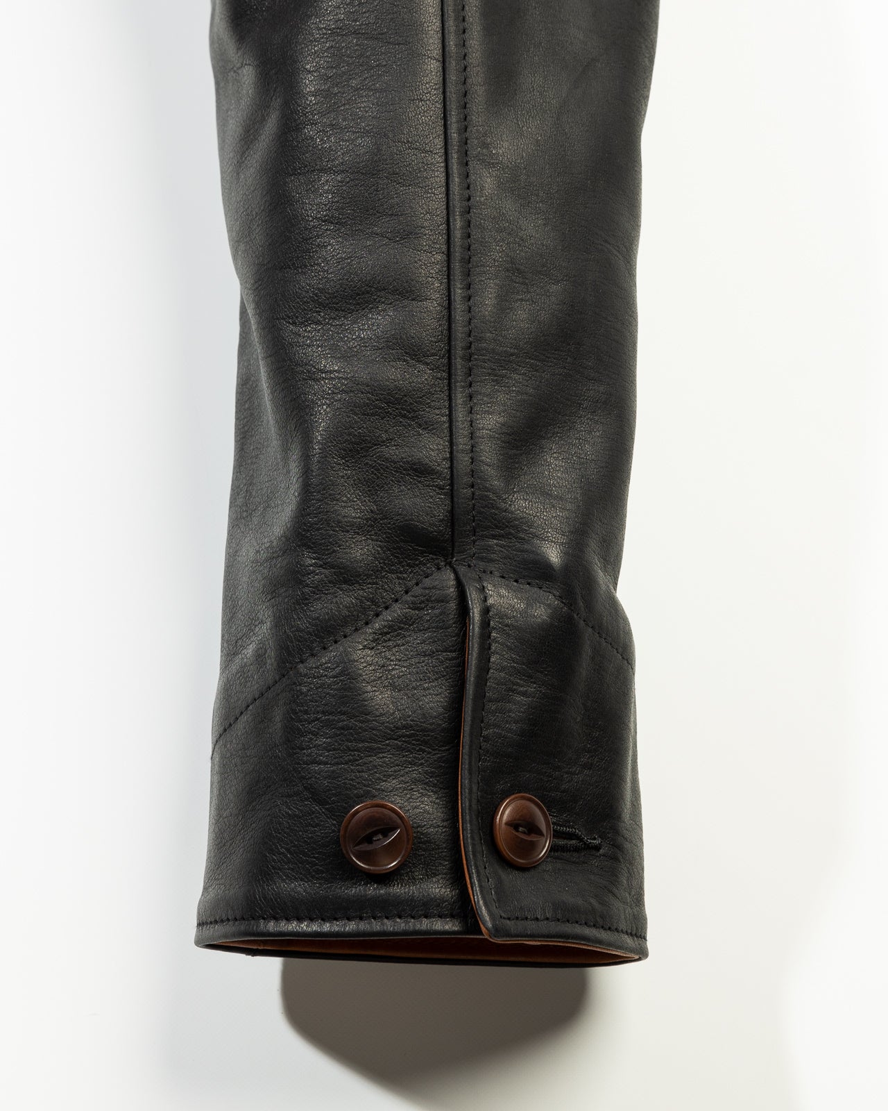 Attractions Horsehide A-1 Zip Jacket - Black / Brown - Standard & Strange