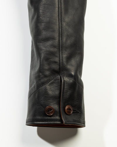 Attractions Horsehide A-1 Zip Jacket - Black / Brown - Standard & Strange