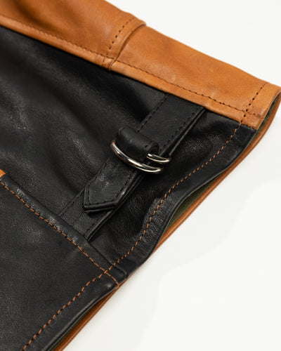 Attractions Horsehide A-1 Zip Jacket - Black / Brown - Standard & Strange