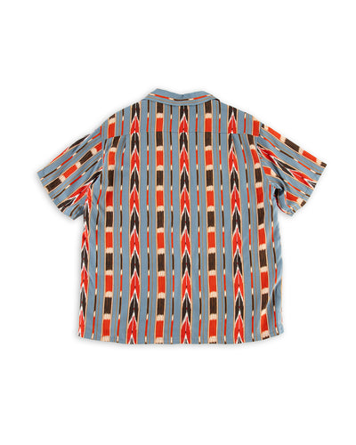 Attractions Native Print Rayon Shirt - Sax - Standard & Strange