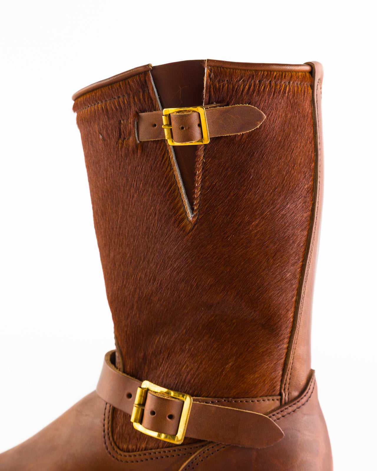 Attractions S&S x Attractions 444 Engineer Boot - Brown Horsehair - Standard & Strange
