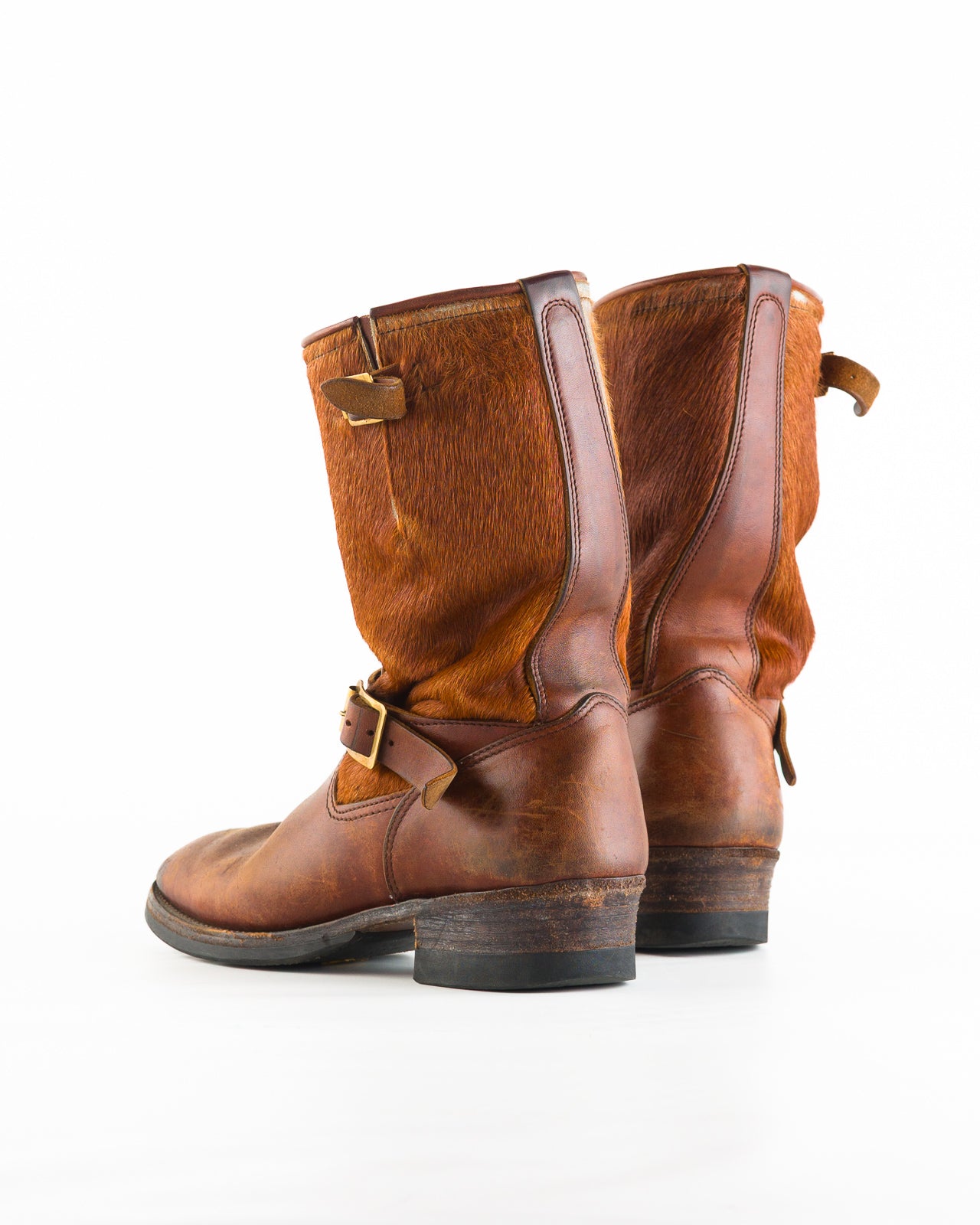 Attractions S&S x Attractions 444 Engineer Boot - Brown Horsehair - Standard & Strange