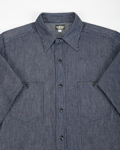 Black Sign 10 oz Dobby Denim Open Pocket Work Shirt - Dark Indigo - Standard & Strange