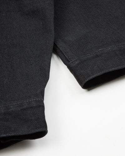Black Sign 15oz Black Denim Pleats Jacket - Standard & Strange