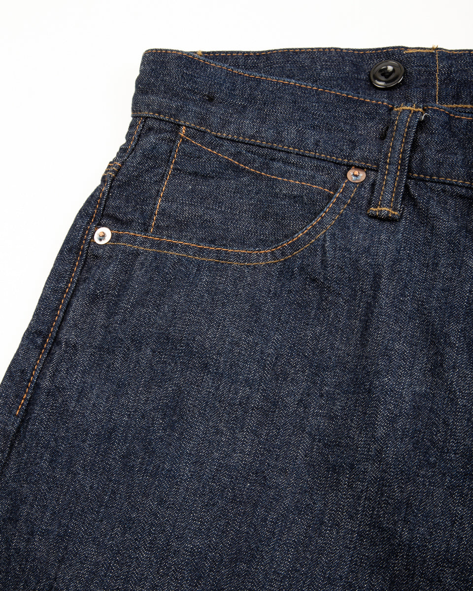 Black Sign 1920s 10.5 oz Dockery Waist-Overalls - Dark Indigo - Standard & Strange