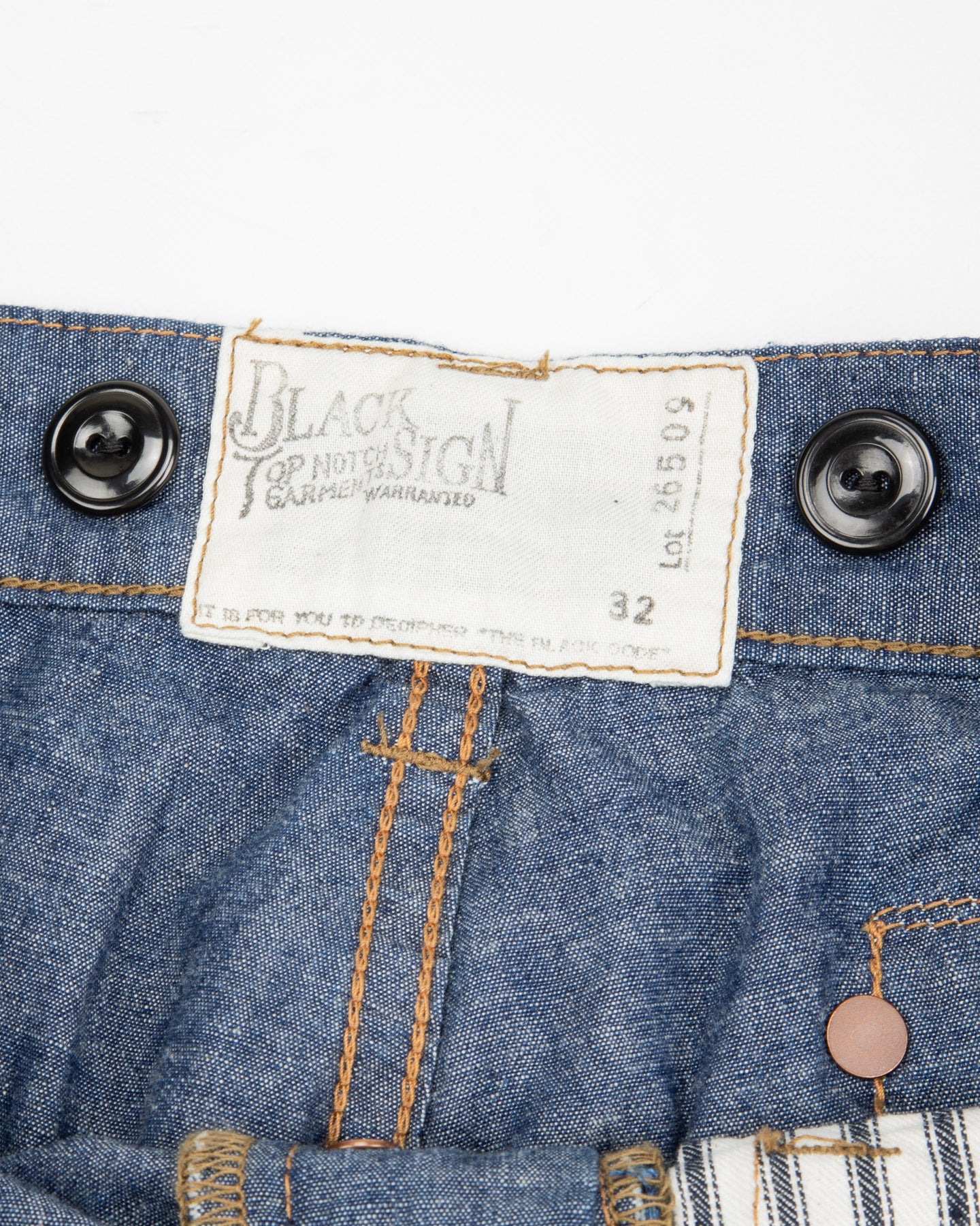Black Sign 1920s 5.5 oz Death Valley Waist-Overalls - Indigo Chambray - Standard & Strange