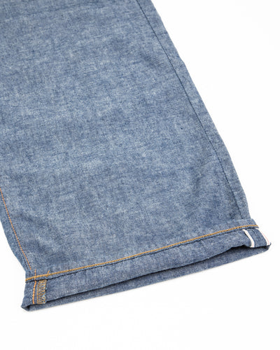 Black Sign 1920s 5.5 oz Death Valley Waist-Overalls - Indigo Chambray - Standard & Strange