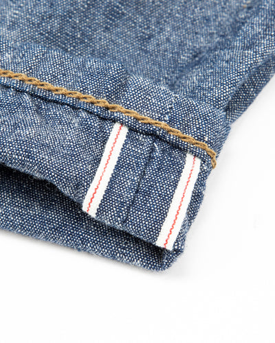 Black Sign 1920s 5.5 oz Death Valley Waist-Overalls - Indigo Chambray - Standard & Strange