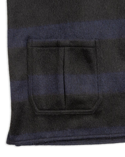 Black Sign 1930s Prison Border Pigpen Shirts - Deep Navy x Mat Black - Standard & Strange