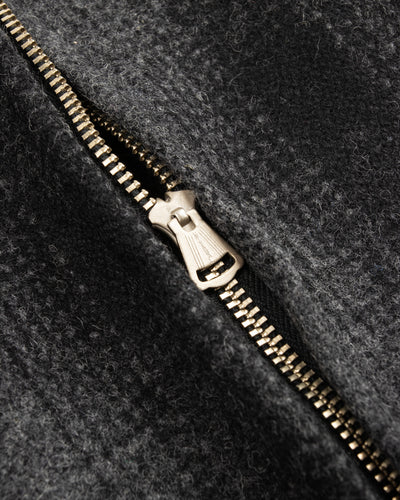 Black Sign 1940s 2-Way Field Jacket - Rat Gray Ombre Check - Standard & Strange
