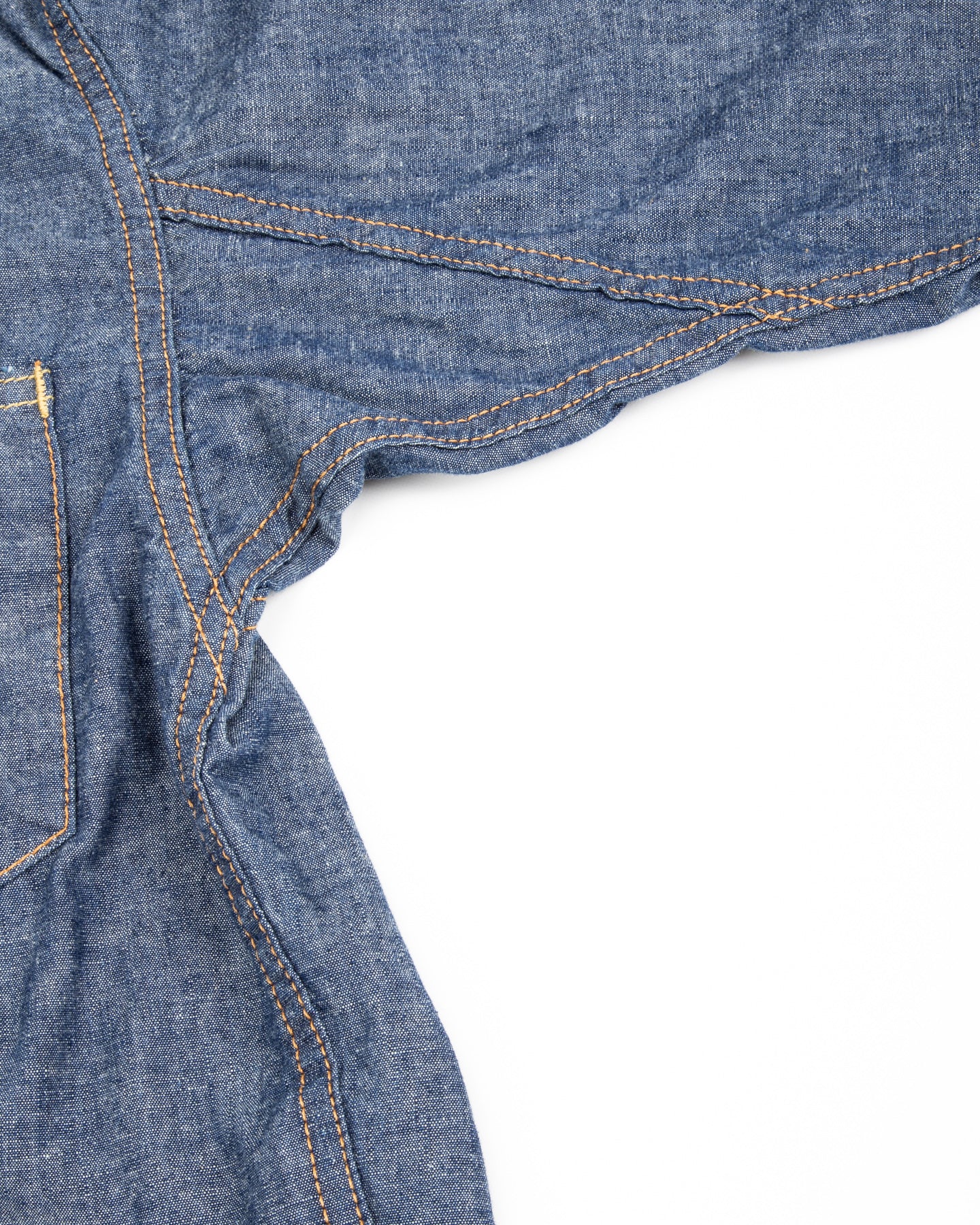 Black Sign 1940s 5.5oz Selvage US Army Field Jacket - Indigo Chambray - Standard & Strange