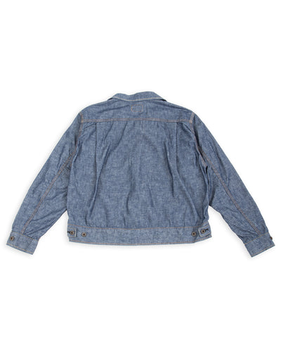 Black Sign 1940s 5.5oz Selvage US Army Field Jacket - Indigo Chambray - Standard & Strange