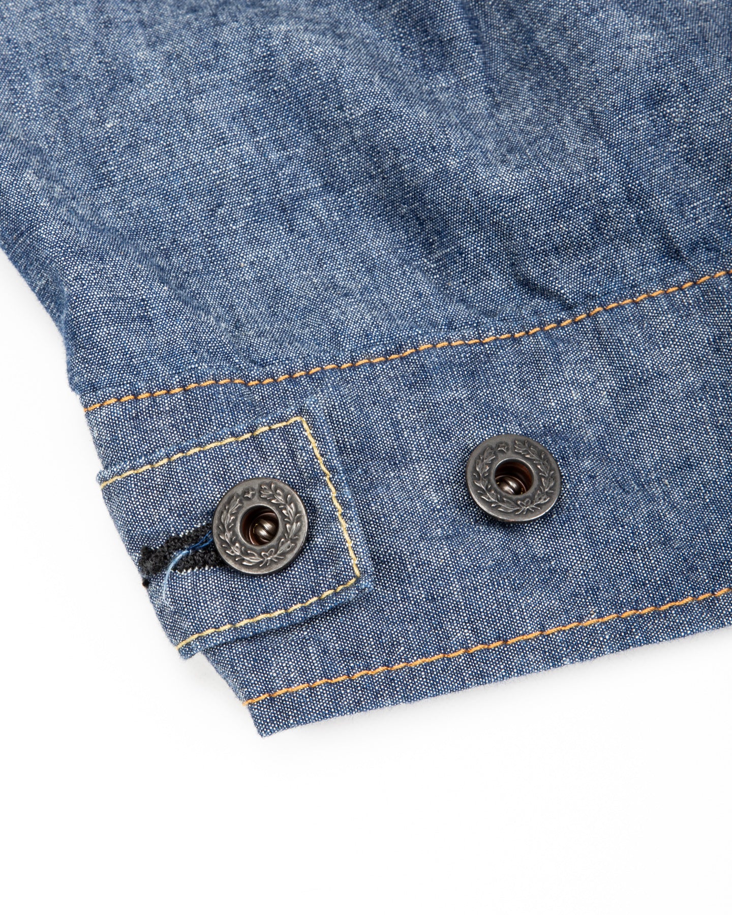 Black Sign 1940s 5.5oz Selvage US Army Field Jacket - Indigo Chambray - Standard & Strange