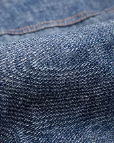 Black Sign 1940s 5.5oz Selvage US Army Field Jacket - Indigo Chambray - Standard & Strange