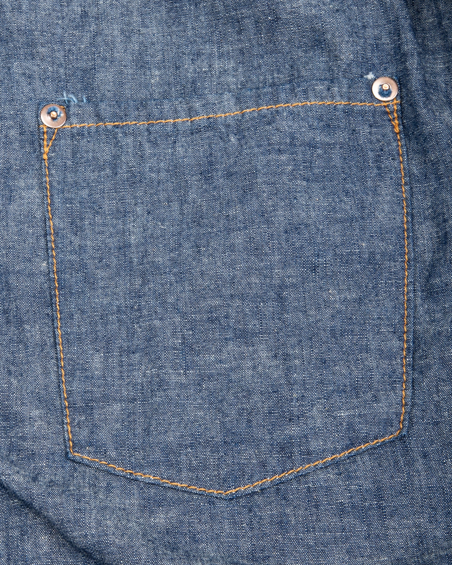 Black Sign 5.5oz Selvage Chambray Pleats Jacket - Indigo Chambray - Standard & Strange