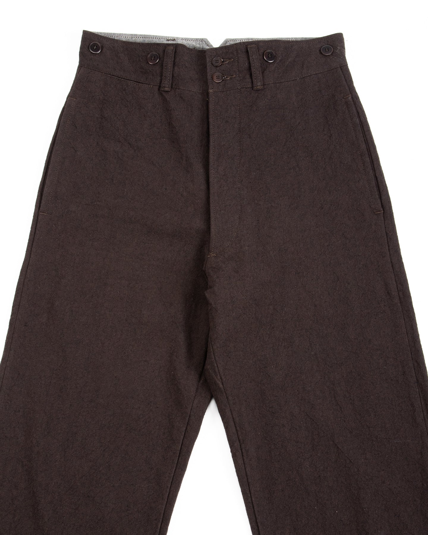Black Sign Ancient Cloth Avignon Trousers - Dead Leaf Brown - Standard & Strange