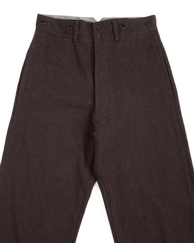 Black Sign Ancient Cloth Avignon Trousers - Dead Leaf Brown - Standard & Strange