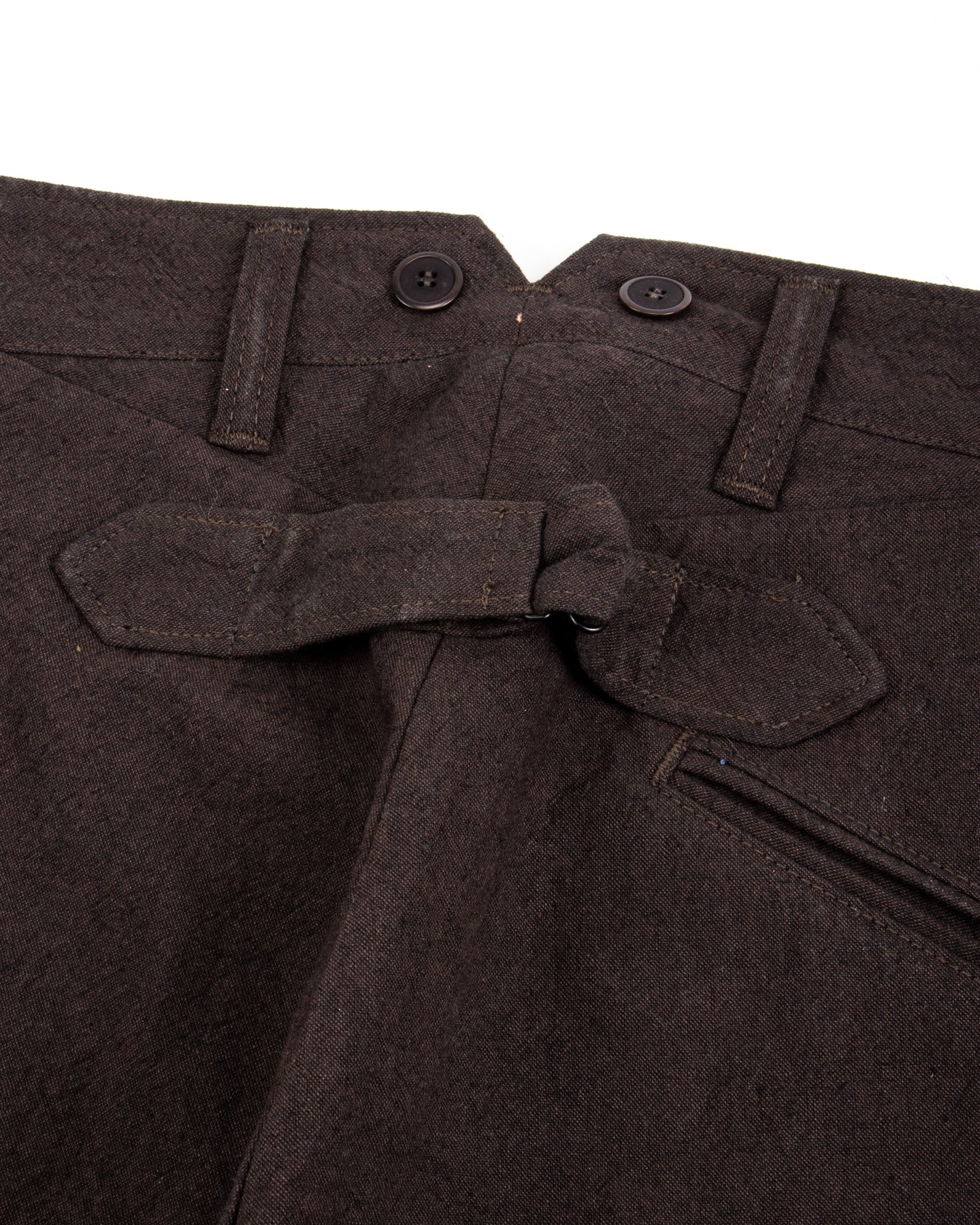 Black Sign Ancient Cloth Avignon Trousers - Dead Leaf Brown - Standard & Strange