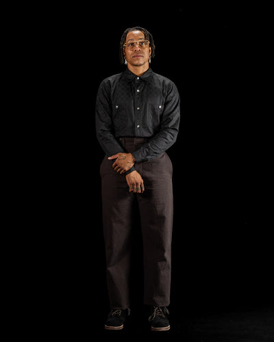 Black Sign Ancient Cloth Avignon Trousers - Dead Leaf Brown - Standard & Strange
