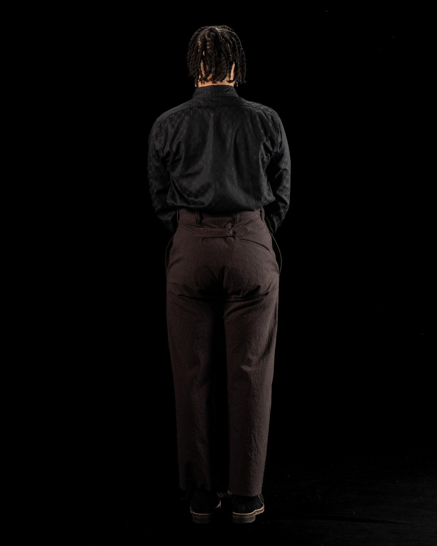 Black Sign Ancient Cloth Avignon Trousers - Dead Leaf Brown - Standard & Strange