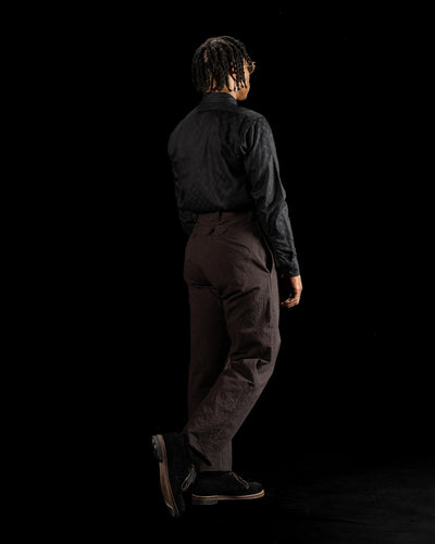 Black Sign Ancient Cloth Avignon Trousers - Dead Leaf Brown - Standard & Strange