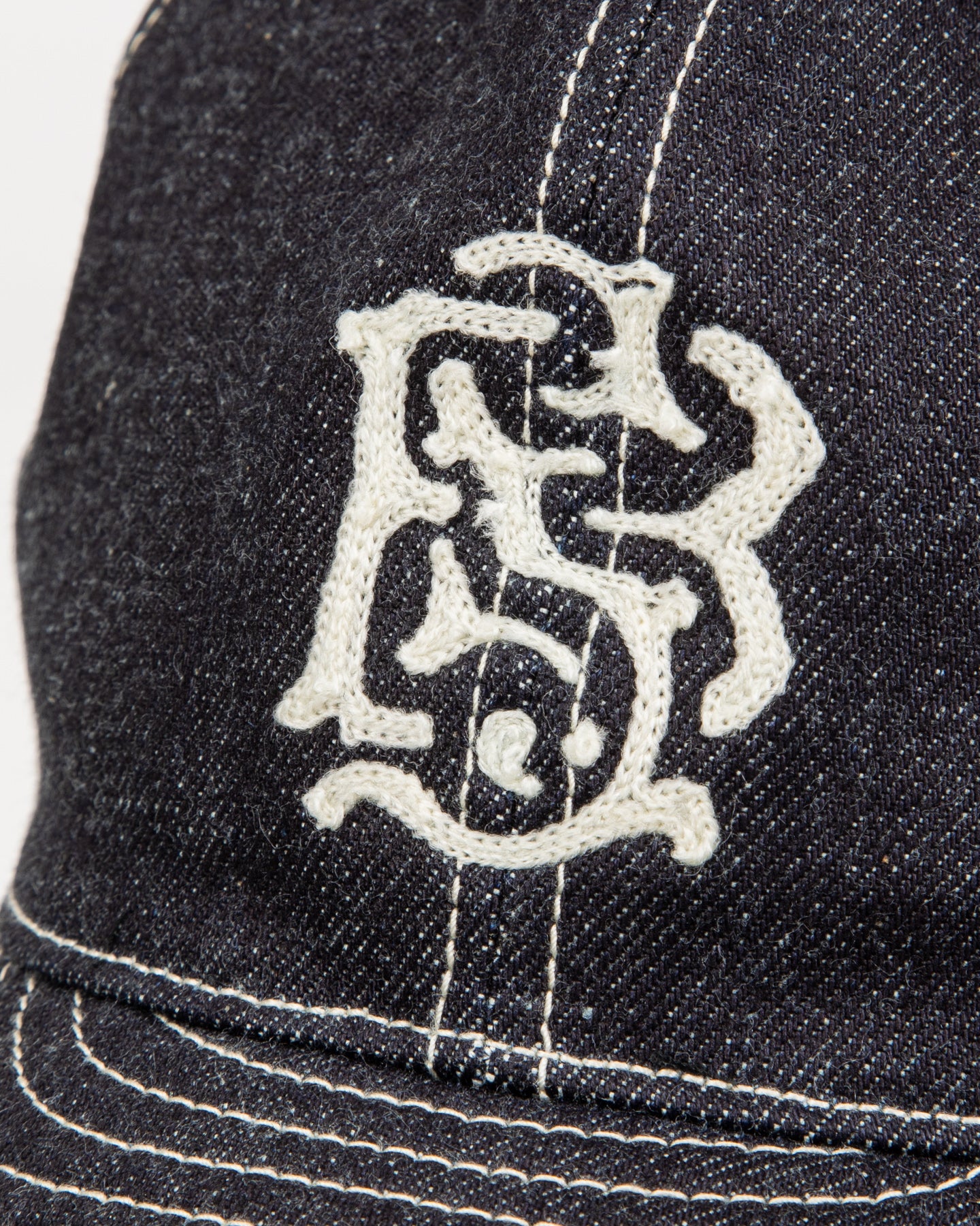 Black Sign BS Trucker Cap - Indigo Denim - Standard & Strange
