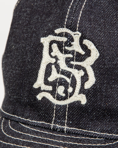 Black Sign BS Trucker Cap - Indigo Denim - Standard & Strange