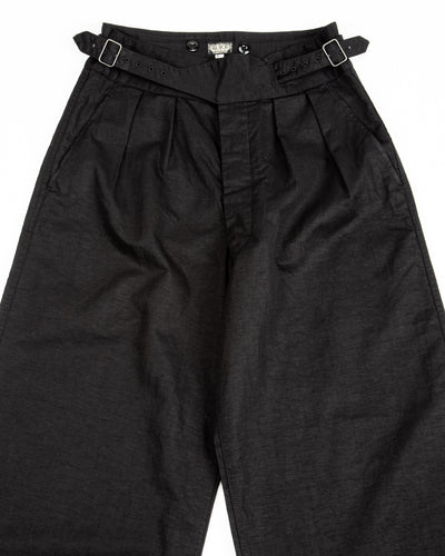 Black Sign CL Twill Wide Gurkha Pants - Stealth Black - Standard & Strange