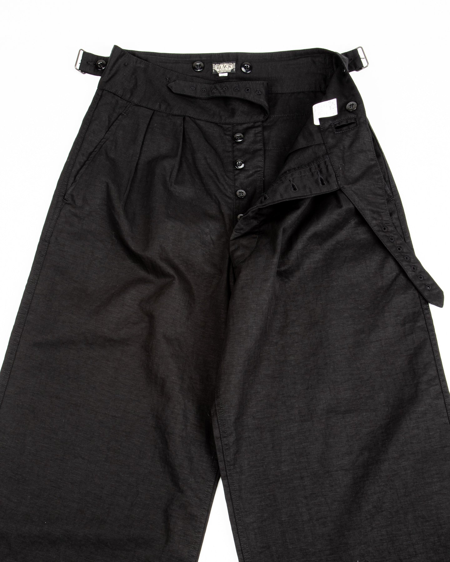 Black Sign CL Twill Wide Gurkha Pants - Stealth Black - Standard & Strange