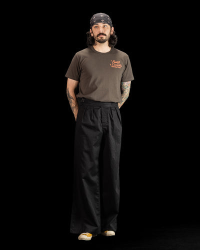 Black Sign CL Twill Wide Gurkha Pants - Stealth Black - Standard & Strange