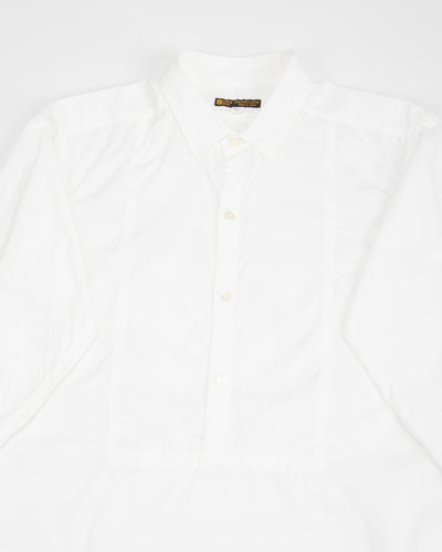 Black Sign Cotton Broad Homestead Shirt - Salt White - Standard & Strange