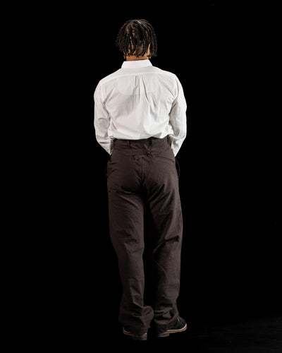 Black Sign Cotton Broad Homestead Shirt - Salt White - Standard & Strange