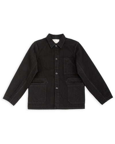 Black Sign Denim Delta Jacket - 15 oz Black Denim - Standard & Strange